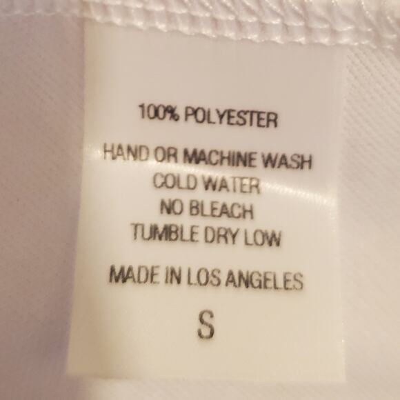 Lucy in the Sky Beautiful Sparkling White Mini Dress Open back with tie bow Sz S - Picture 7 of 7